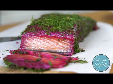 Видео: Как Вкусно Посолить Красную Рыбу | рецепт от Джейми Оливера | Salmon Gravadlax | Tanya Shpilko