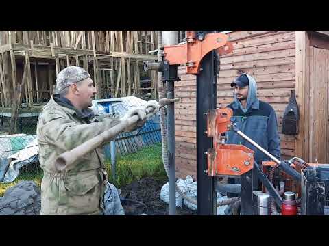 Видео: Абиссинка по серьёзному!)#бурениескважин #ленинградскаяобласть #абиссинскаяскважина 