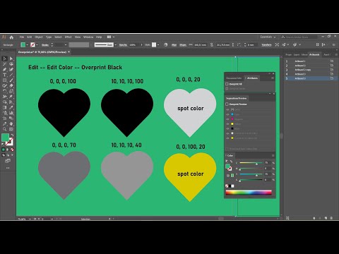 Видео: Наложение элементов(Overprint) в Иллюстраторе и Индизайне