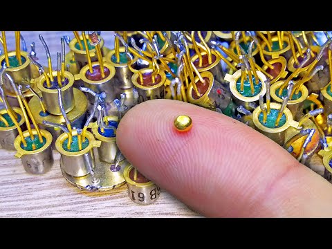 Видео: ЗОЛОТО ИЗ ~ 40 ГРАММ импортных транзисторов