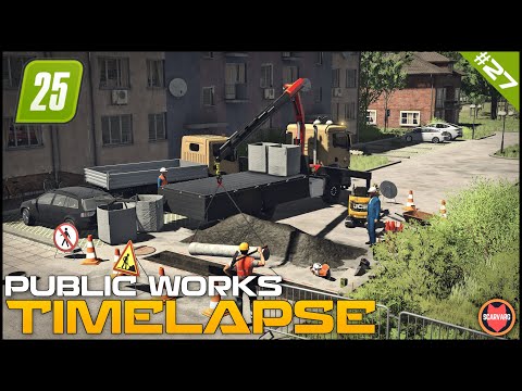 Видео: 🚧 Прокладывание канализационных труб с помощью крана TGS Man ⭐ FS25 Zielonka Roleplay Public Works