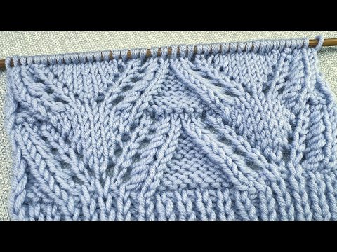 Видео: Изумительный УЗОР спицами. Проще некуда. Вязание спицами для начинающих.