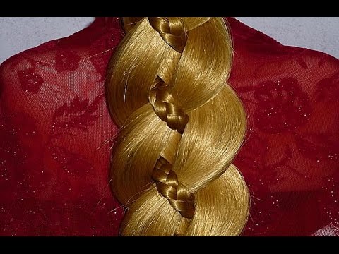 Видео: Коса из 4 прядей.ПОДРОБНО.Причёски для средних,длинных волос на каждый день:в школу, на работу
