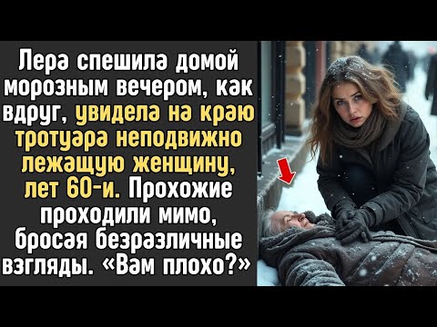 Видео: Лера увидела на краю тротуара неподвижно лежащую женщину, лет 60 и  Прохожие безразлично проходи