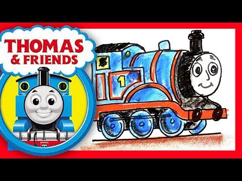 Видео: Как нарисовать Паровозик ТОМАС и друзья / урок рисования для детей