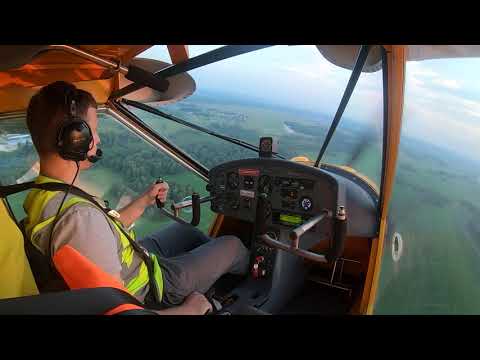 Видео: первый самостоятельный полёт Аэропракт а-22 Аэродром Мочище. First solo flight