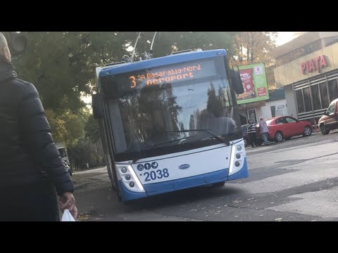 Видео: По 3 маршруту до Центра на Днипро Т203 борт:2038