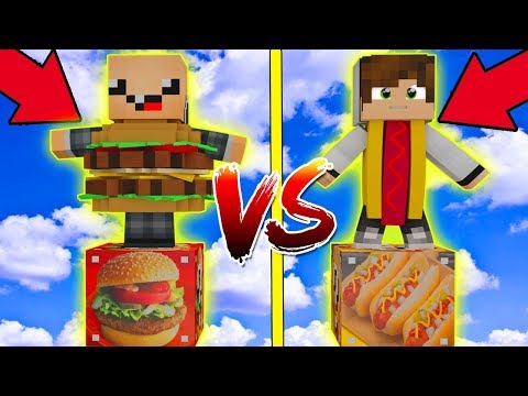 Видео: ЧИЗБУРГЕР ЛАКИ БЛОК VS ХОТ-ДОГ ЛАКИ БЛОК! НУБ ПРОТИВ ПРО! ВЫЖИТЬ НА 1 БЛОКЕ! #62