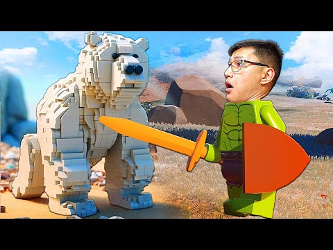 Видео: Лего Халк үлкен аюды жеңе алады ма? (LEGO Fortnite) #8