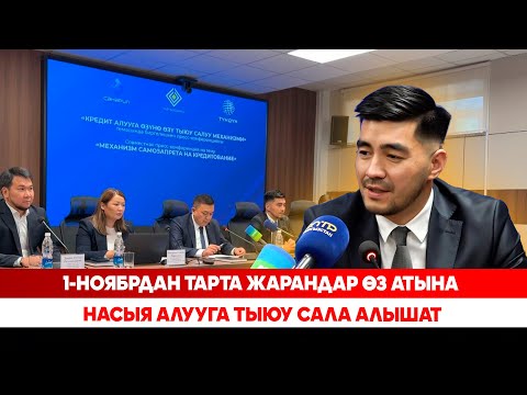 Видео: 1-ноябрдан тарта жарандар өз атына насыя алууга тыюу сала алышат