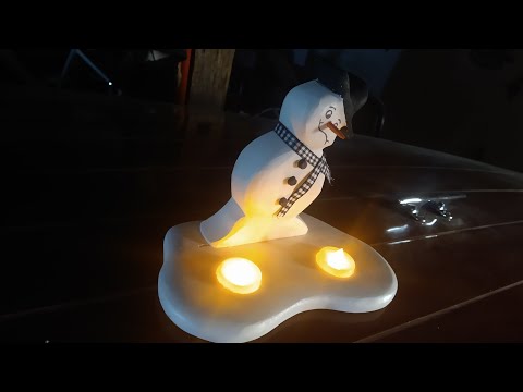 Видео: Делаем потрясающего тающего снеговика из дерева.