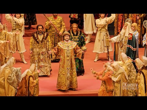 Видео: Борис Годунов - Большой театр - Сцена коронации - Ильдар Абдразаков Валерий Гергиев