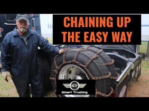 Видео: Как установить тройные цепи противоскольжения на грузовик + лайфхак + история!