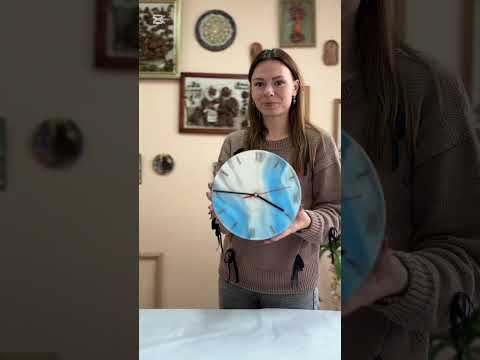 Видео: Мастер-класс "Настенные часы" из эпоксидной смолы