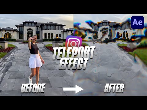 Видео: Эффект перехода телепорта — After Effects