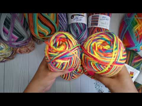 Видео: Распаковка носочной пряжи.