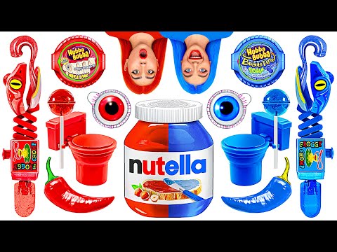 Видео: Красная еда vs Синяя еда Челлендж с Trend DO Challenge