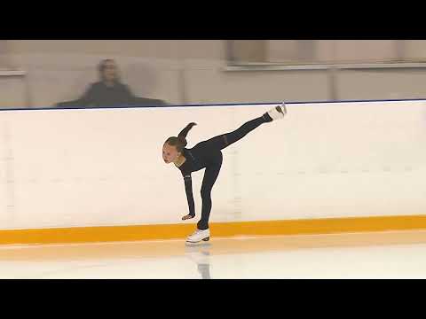 Видео: Осламовская Софья 1 юношеский разряд фигурное катание , начало сезона 2025-26