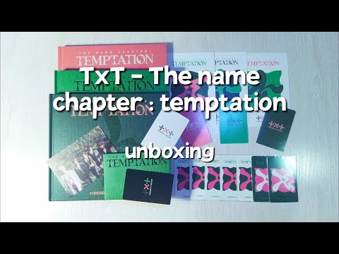 Видео: 🍀Распаковка альбомов TxT - The name chapter:TEMPTATION | Unboxing k-pop