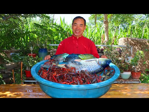 Видео: Золотая черепаха, лягушка-бык, речной рак и вьюн тушёные вместе, вкус реки!| Дядя Деревенский Гурман