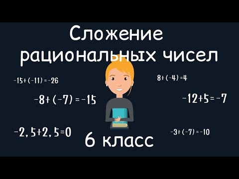 Видео: Сложение рациональных чисел, 6 класс