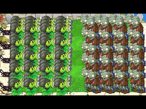 Видео: 999 ГОРОХОМЁТОВ vs 999 ЗОМБИ В РАСТЕНИЯ ПРОТИВ ЗОМБИ (Plants vs Zombies)