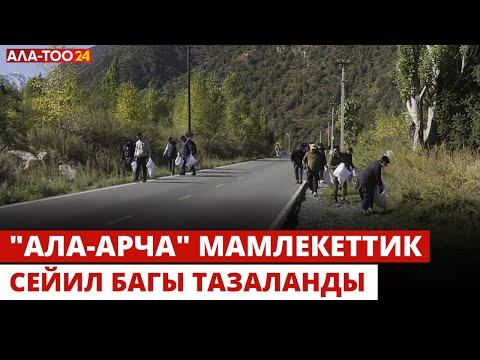 Видео: "Ала-Арча" мамлекеттик сейил багы тазаланды