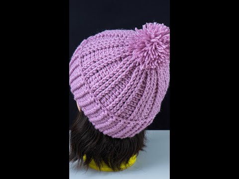 Видео: Простая шапка крючком Miarti🧶