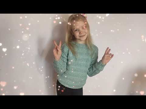 Видео: Свитер спицами 😊