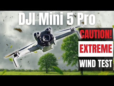 Видео: DJI Mini 5 Pro — полёт в шторм! Испытание в условиях экстремального ветра
