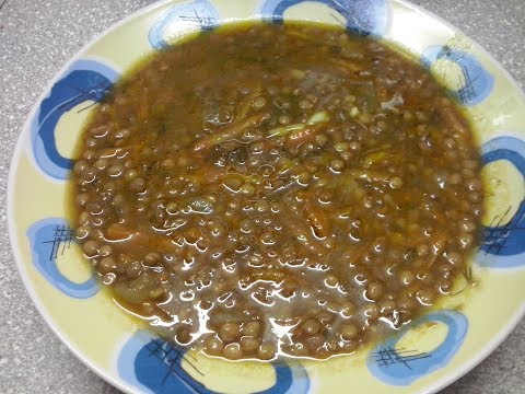 Видео: Греческая кухня - "Факес" Чечевичный суп
