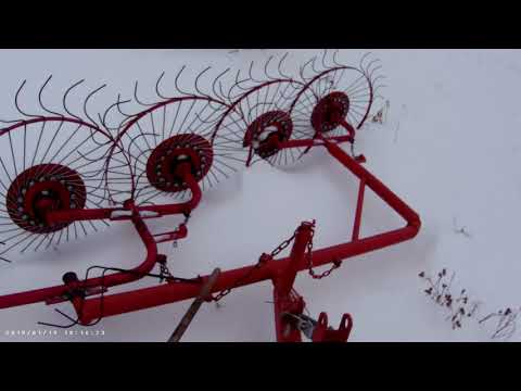 Видео: Грабли Валковые Польша (угол нерегулируемый)