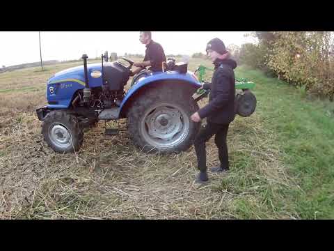 Видео: вспашка огорода трактором DF 244