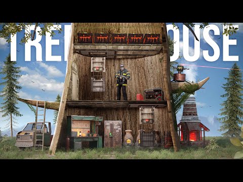 Видео: КАК СОЛО ЗА 20 000 ЧАСОВ СТРОИТ ДОМ НА ДЕРЕВЕ в RUST!