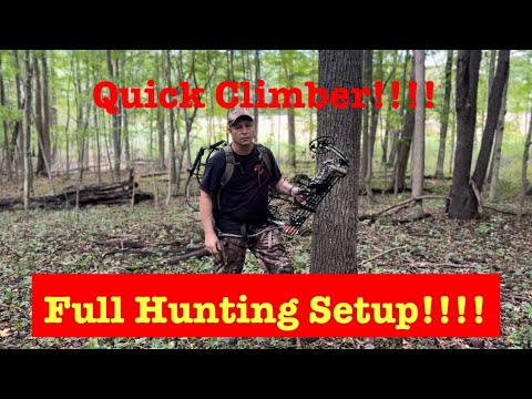 Видео: Полная демонстрация охотничьей подготовки с Quick Climber!!!!