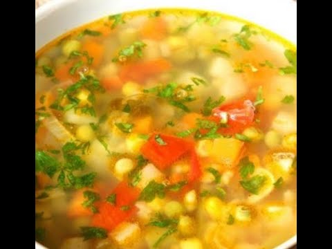 Видео: Мексиканский суп из консервированной кукурузы и свежих помидор
