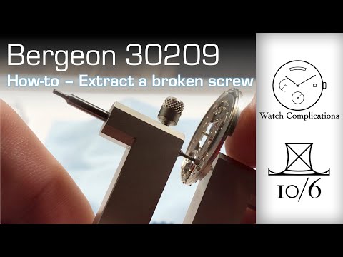 Видео: Bergeon 30209 Извлечение сломанного винта из часовой пластины