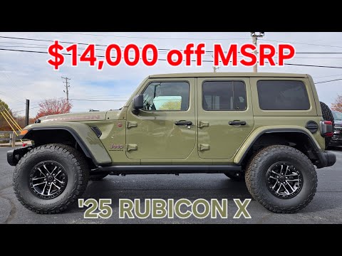 Видео: ПРОДАН --- Jeep Wrangler Rubicon X 2025 года выпуска 41-го года (ОТЛИЧНАЯ СКИДКА!)