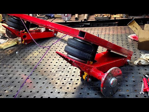 Видео: Рычажная Пневмо подвеска для прицепов 900кг