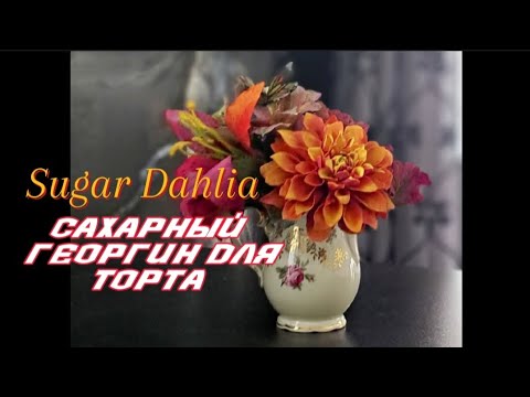 Видео: Георгин для торта/Sugar Dahlia