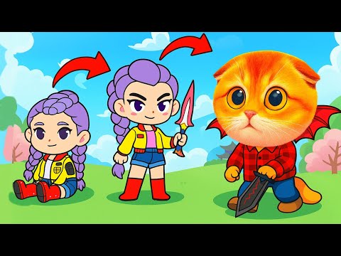 Видео: ЭВОЛЮЦИЯ КПОП ДЕМОН ХАНТЕРС! КОТ ПЕРСИК СТАЛ РУМИ В РОБЛОКС