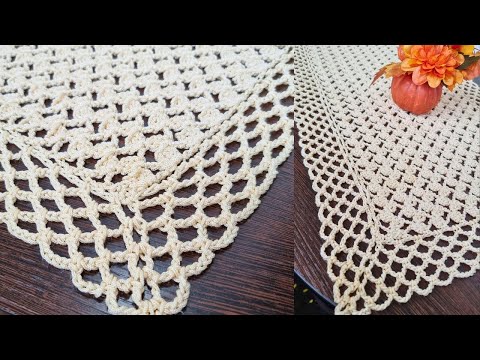 Видео: Гости Ахнут от такой Красоты! 😍 Салфетка - дорожка крючком 🎆