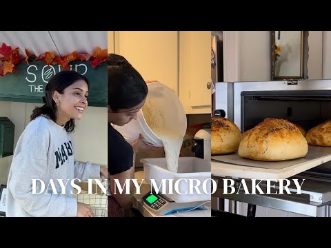 Видео: Дни в моей мини-пекарне | Как я готовлю, пеку и продаю хлеб🥖✨