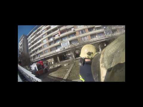 Видео: пожар в апартамент, building fire