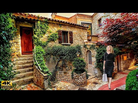 Видео: Эз - самая красивая средневековая деревня на юге Франции - уникальная архитектурная деревня
