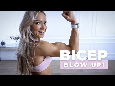 Видео: BICEP BLOW UP — тренировка бицепса дома с гантелями | Без повторений