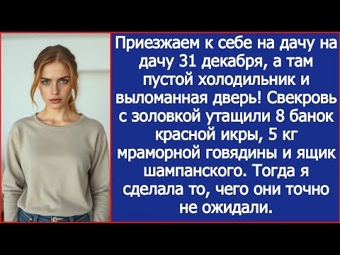 Видео: Мы приехали к себе на дачу 31 декабря, а там пустой холодильник и выломанная дверь!