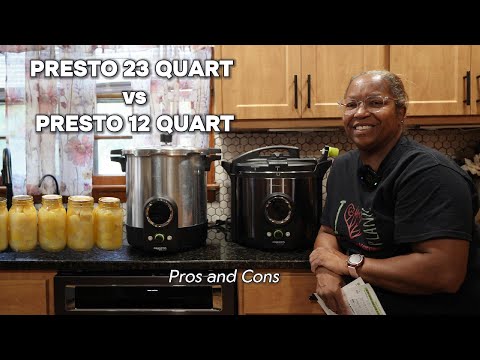 Видео: Сравнение цифровых автоклавов Presto — 12 и 23 кварты