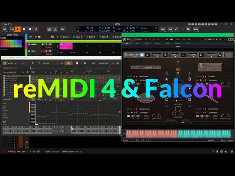 Видео: reMIDI 4 & UVI Falcon. Стрим в Bitwig Studio 6.4 @TuriaArt 25.10.2025