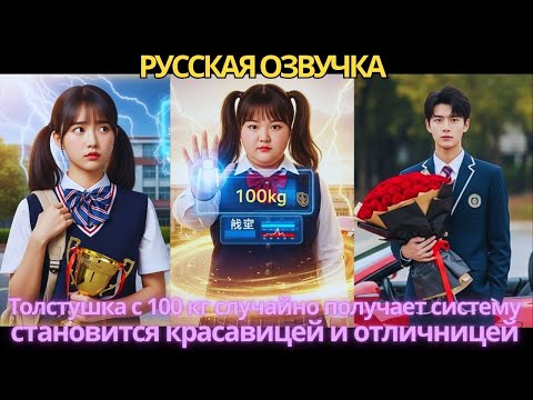 Видео: Толстушка с 100 кг случайно получает систему, становится красавицей и отличницей